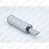 TURBÃO PONTEIRA CROMADA LONGA DIÂMETRO 2.1/2 POL. (63,50MM) DIÂMETRO INTER.: 60MM/51MM