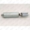 TURBÃO PONTEIRA DUPLA CROMADA DIÂMETRO 2.1/2 POL. (63,50MM) DIÂMETRO INTER.: 60MM/51MM