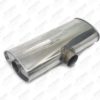 ABAFADORADOR UNIVERSAL INOX OVAL 206 X 106MM ENT. MEIO DO CORPO 3 POL S/ BOCAL