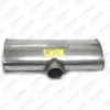 ABAFADORADOR UNIVERSAL INOX OVAL 206 X 106MM ENT. MEIO DO CORPO 3 POL S/ BOCAL
