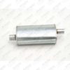 SILENCIOSO TRASEIRO - REF.: ESCORT/ COURIER ABSORSIVO TUBO ENTRADA/ SAIDA = 44,45MM