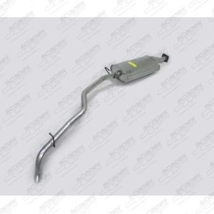 SILENCIOSO INTERMEDIÁRIO S-10 CABINE SIMPLES 2.2 ...11/99 C/ TUBO TRASEIRO