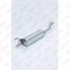 SILENCIOSO TRASEIRO ESCORT SW 1.8 16V/ 1.6 ROCAM 97...C/ 2 SUPORTES