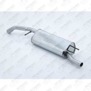 SILENCIOSO TRASEIRO ESCORT 1.8 16V/ 1.6 ROCAM 97...C/ 2 SUPORTES CURTO