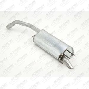 SILENCIOSO TRASEIRO ESCORT SW 1.8 16V/ 1.6 ROCAM 97... C/ 2 SUPORTES CURTO