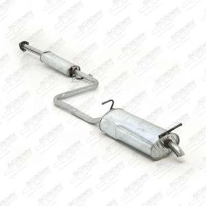 SILENCIOSO TRASEIRO GOL FURGAO GIII C/ ABAFADOR INTERMEDIÁRIO CONJUNTO DIÂMETRO 38MM