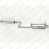 SILENCIOSO TRASEIRO GOL FURGAO GIII C/ ABAFADOR INTERMEDIÁRIO CONJUNTO DIÂMETRO 38MM